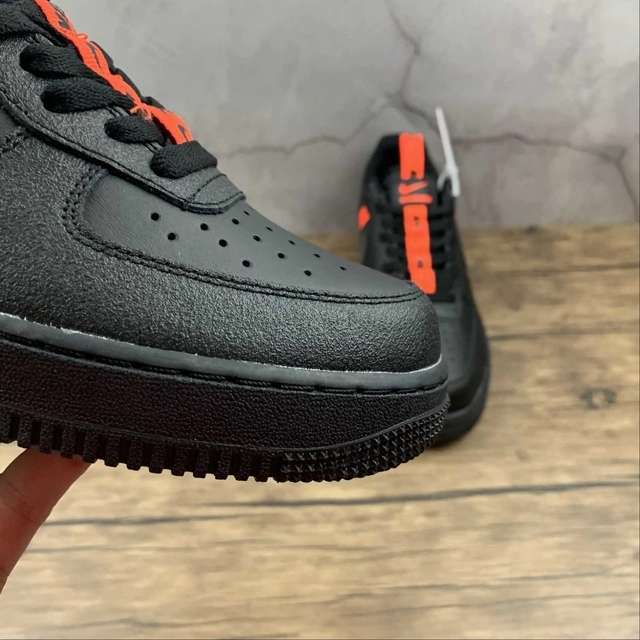 Nike Air Force 1 Low LV8 KSA Worldwide Pack Black Total Orange (GS