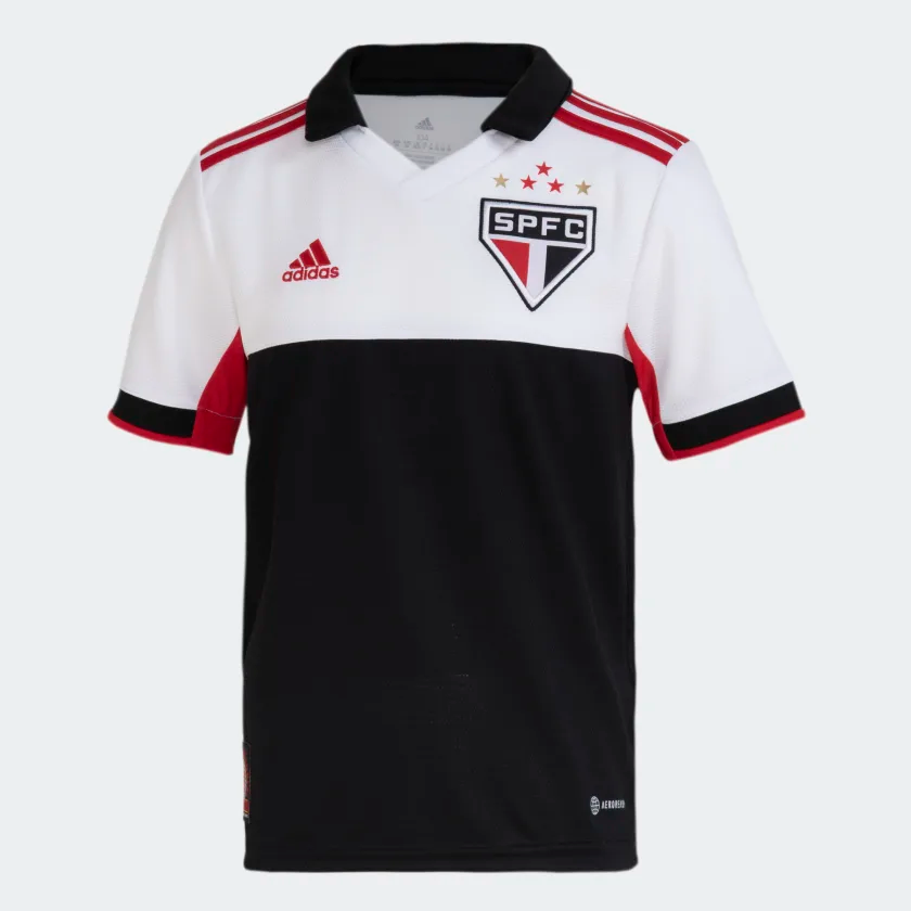Terceira camisa do São Paulo FC 2022-2023 - Adidas - Masculina - Branca ,  vermelho e preto
