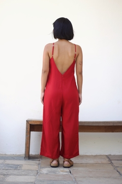 Macacão Midi vermelho - loja online