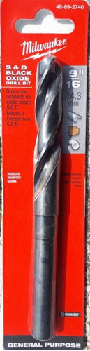 Broca Oxido Negro Para Metal 9/16 Milwaukee 48892740 - Reiker Tools