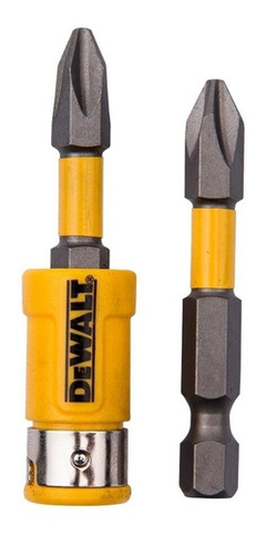 Puntas Ph2 X 2 Maxfit + Adaptador Magnético Dewalt Dwa2ph2sl - Reiker Tools