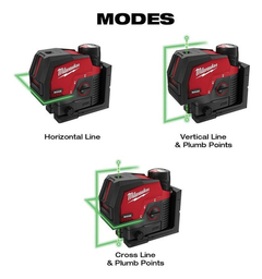 Láser Verde Líneas Y Plomada (puntos) M12 Milwaukee 3622-20 en internet