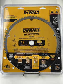 Disco De Sierra Corte Madera 12 X 60d Dewalt Dw3126 - tienda en línea