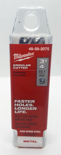 Cortador Anular De 3/4 X 2 Milwaukee 49592075 - comprar en línea