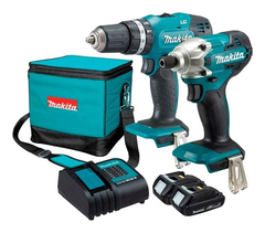 Combo Rotomartillo Y Atornillador 18v Makita Dlx2336syx