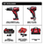 Imagen de Combo Rotomartillo Y Llave De Impacto M18 Milwaukee 269722ct