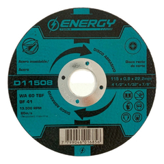 Disco Abrasivo Corte Inox Delgado 4-1/2 X 7/8 400 Pzs Energy - comprar en línea