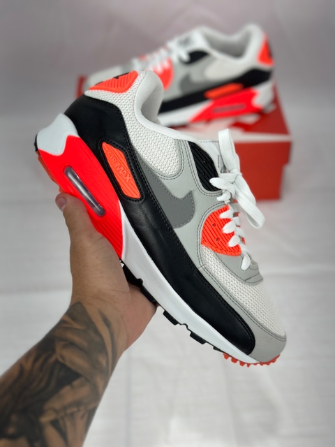 Air max 90 branco preto laranja - Comprar em AutenticLW