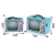 Baú decoração retro tv antiga com 2 tamanhos na cor azul na internet