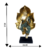 Escultura buda sentada na folha dourada em resina decorativa - comprar online