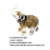 Escultura Elefante Decoração com Detalhes em Dourado P na internet