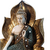 Escultura buda sentada na folha dourada em resina decorativa - Natuhome | Esculturas, Decoração, Peças Decorativas E Muito Mais