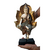 Escultura buda sentada na folha dourada em resina decorativa - loja online