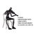 Escultura musico violino em resina sentado cadeira em metal - loja online