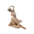 Escultura bailarina sentada decorativa ballet em resina rosa - comprar online