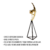 Imagem do Escultura ginasta equilibrista dourada resina base metal