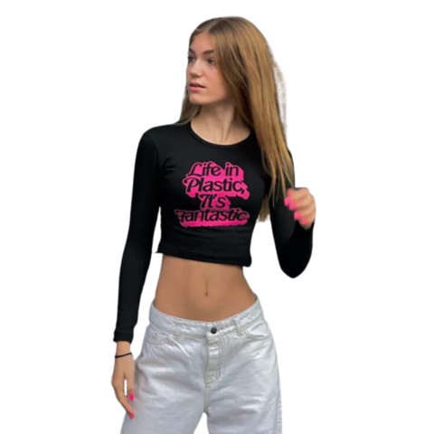 Remera Top Barbie