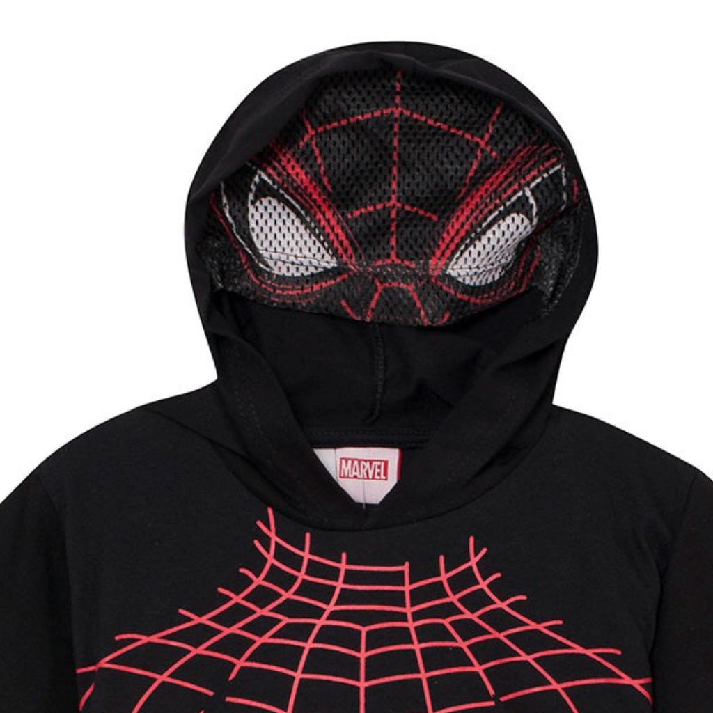 Remera Capucha Mascara Spiderman