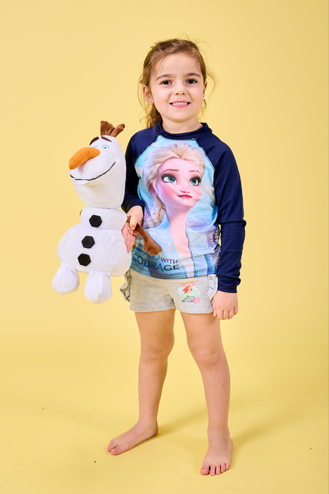 Remera Uv Frozen Elsa Malla