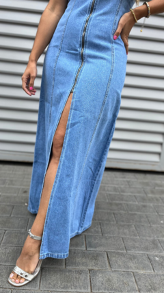 VESTIDO MULON MIDI JEANS - comprar online