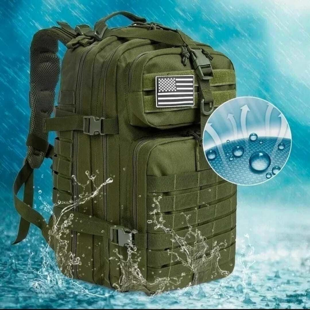 MOCHILA TATICA MILITAR VERDE 50L - Boinas Verdes
