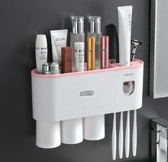 Dispenser Pasta Dental Porta Cepillos Organizador De Baño - tienda online