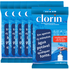 Clorin 1 (6 unidades) - Purificador de Água para Consumo Humano