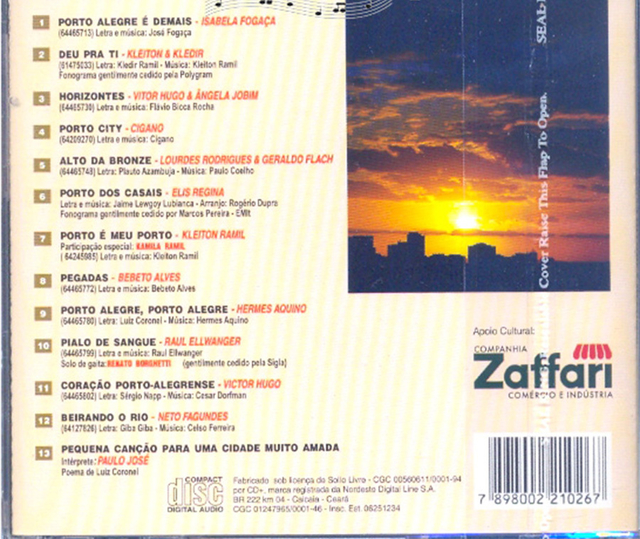 CD Porto Alegre É Demais - A Música de Porto Alegre (2001)