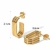 Argola Três Fios Voltas Aço inox Banhado Em Ouro 18K - comprar online