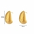 Brinco Gota Croissant Aco Inox Banhado Em Ouro 18K na internet
