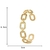 Bracelete Corrente Oval Aço Inox Banhado A Ouro 18k - comprar online