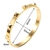 Bracelete Triângulos Aço Inox Banhado Em Ouro 18k - comprar online
