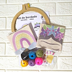 kit de Bordado Infantil - Arcoíris + Frida