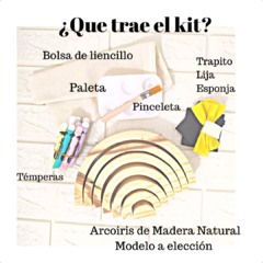 Kit Arte Infantil Montessori - Arcoíris Clásico - Pupé Pequeños Artistas