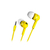 AURICULARES GENIUS IN EAR CON CABLE AMARILLO HS-M300 - comprar online