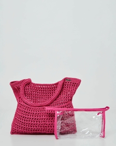 Bolsa de crochê VINOWEAR - Pink na internet