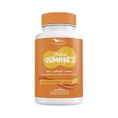 Gummies Pele Cabelos e Unhas - 60 Gomas - Sabor Laranja