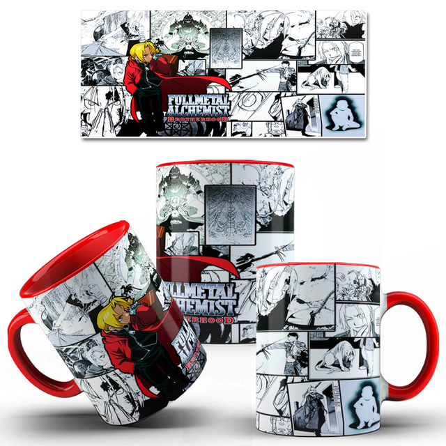 Caneca Fullmetal Alchemist Personagens Mod 1 3651