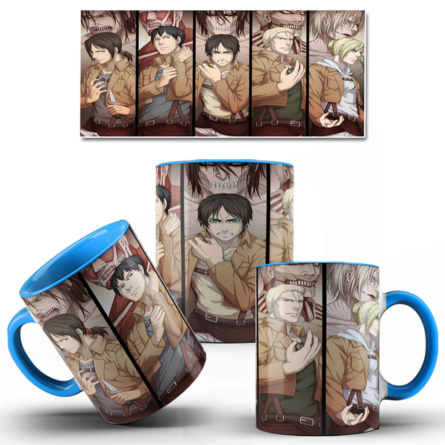 Caneca Attack On Titan Personagens Anime 2885