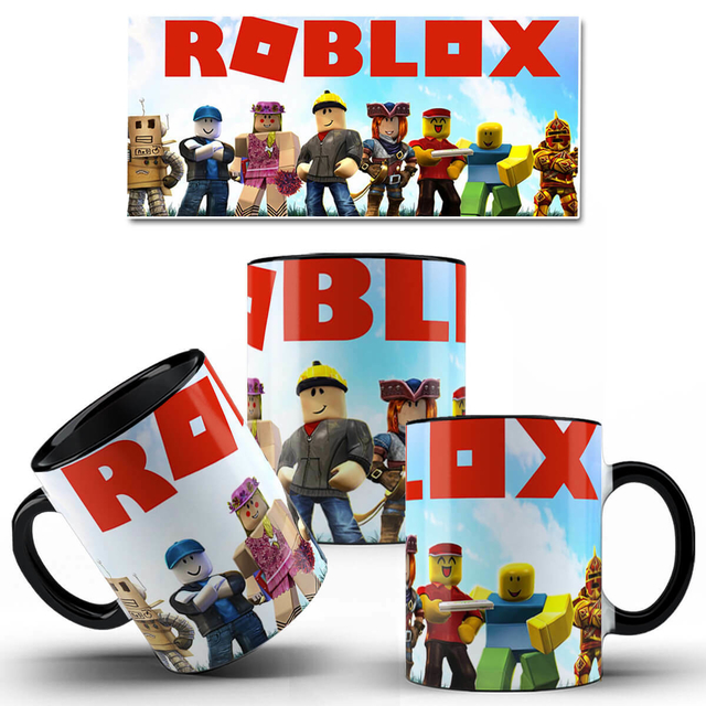 Caneca Jogo Roblox Personagens No Espaço