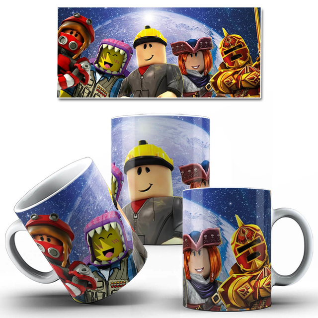 Caneca Jogo Roblox Personagens No Espaço