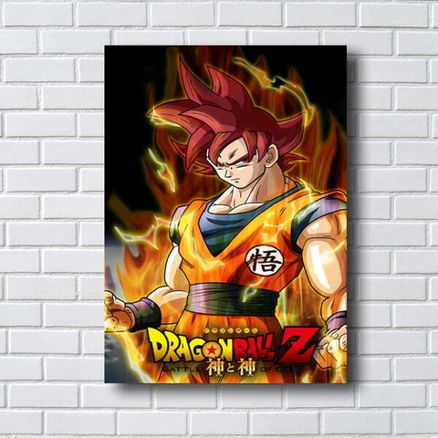 Quadro Decorativo Desenho Dragon Ball Z Goku