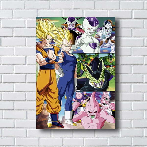 Placas Decorativas Quadros Dragon Ball Z Desenho Animado Cartoon Anime  Clássico Decoração Sala Quarto 13x19cm - Desconto no Preço