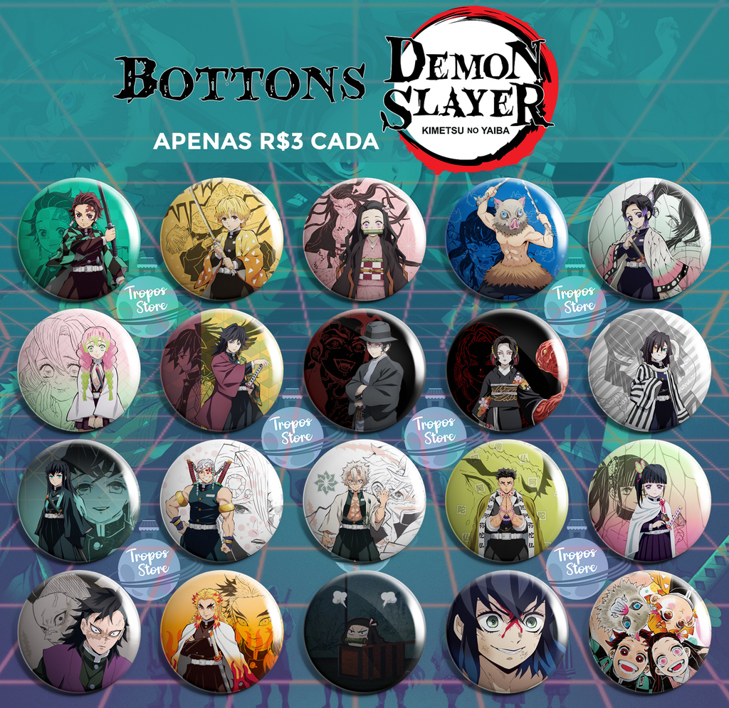 Bottons Anime Caçadores de Demônios - Tropos Store