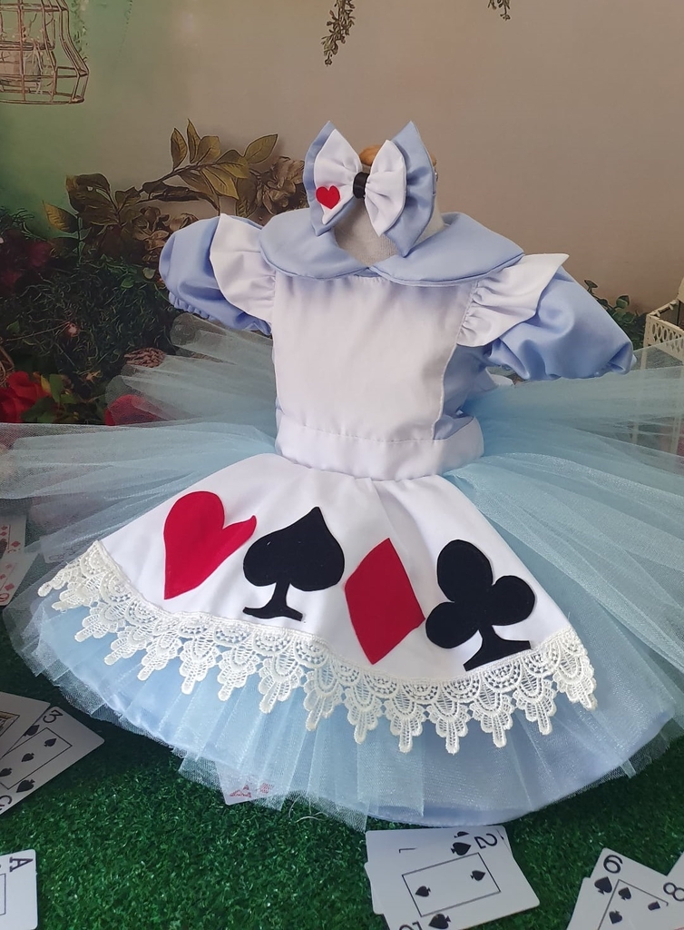 Vestido Alice No País das Maravilhas - Pano e Magia