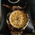 RELÓGIO CASIO EDIFICE MASCULINO DOURADO FUNDO PRETO - comprar online