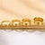 Aliança de tungstênio 4mm reta folheada ouro 18k - comprar online