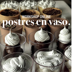 Workshop online de Postres en vaso