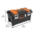 Caja p/herramienta 22" c/compartimentos y broches metálicos - comprar en línea