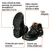 Zapato dieléctrico negro #29 antifatiga con casquillo,Truper en internet